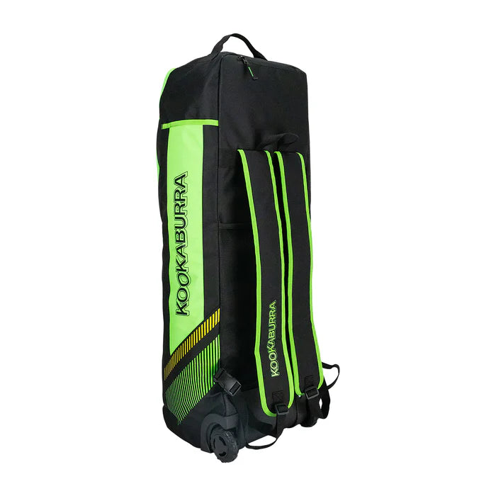 Kookaburra WD4000 Wheelie Duffle Cricket Bag Black/Green