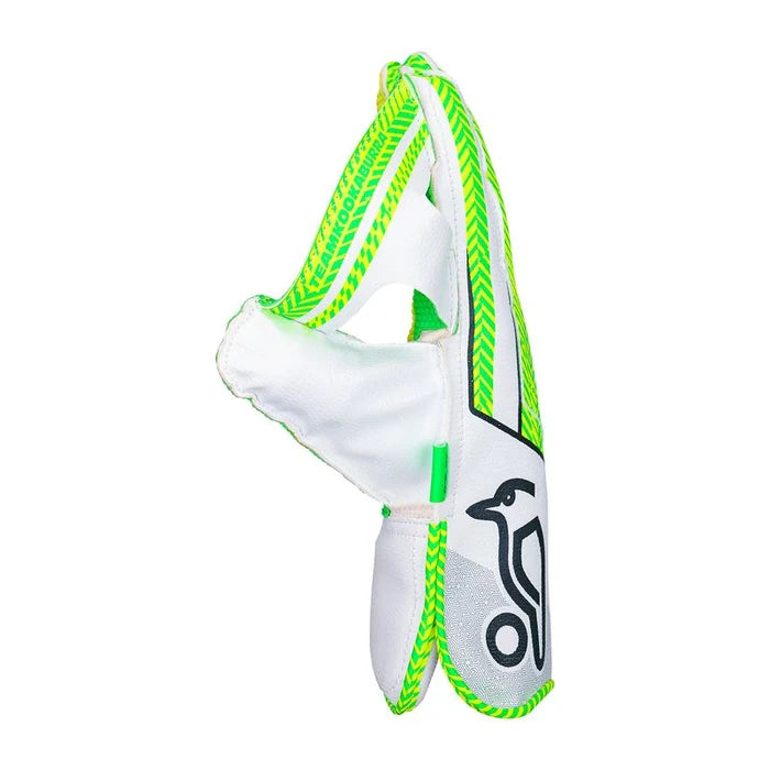 Back of hand profile on Kookaburra LC 4.0 Wicket Keeping Gloves showing K Flex support patch