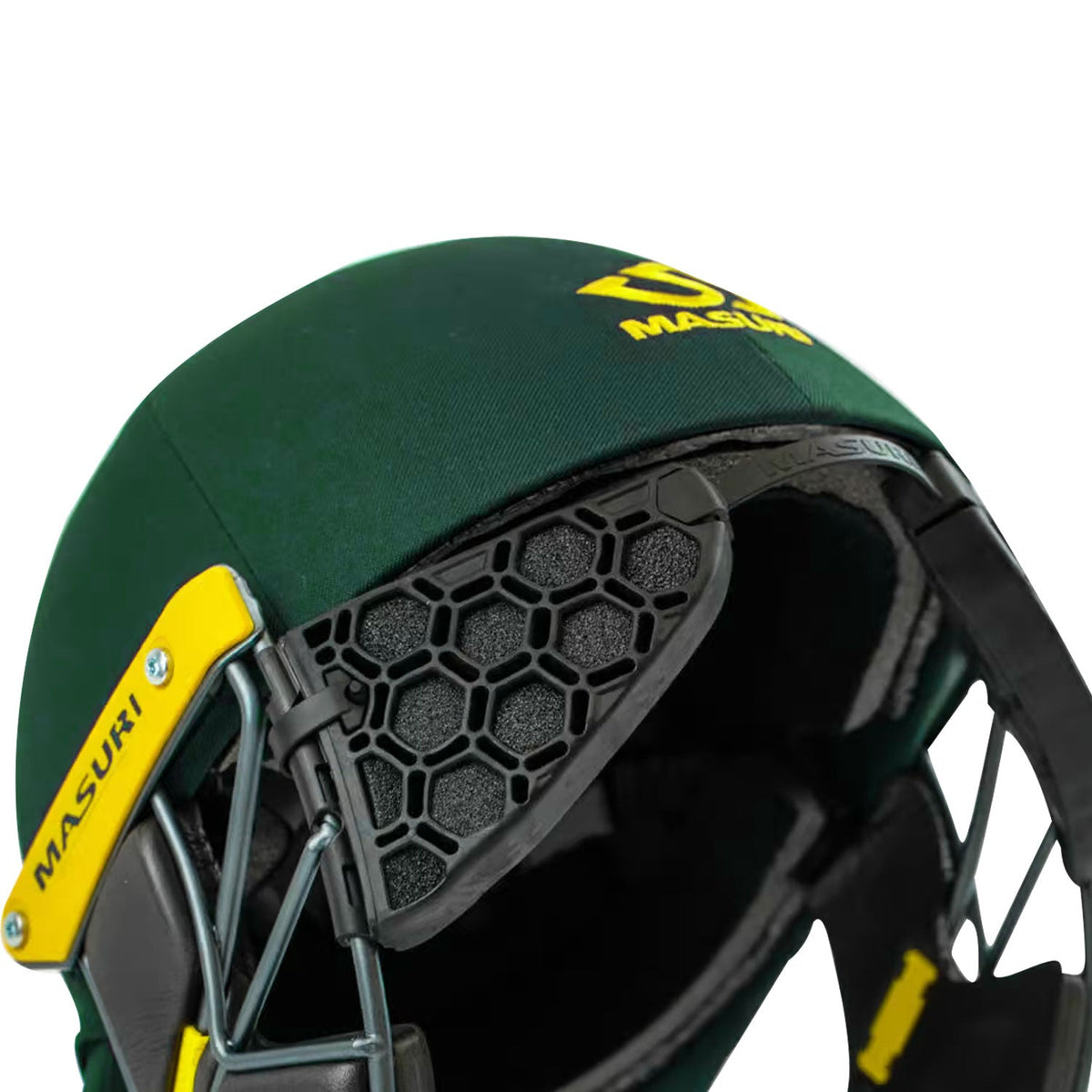 Masuri C Line Plus Steel Cricket Helmet Green – view 3