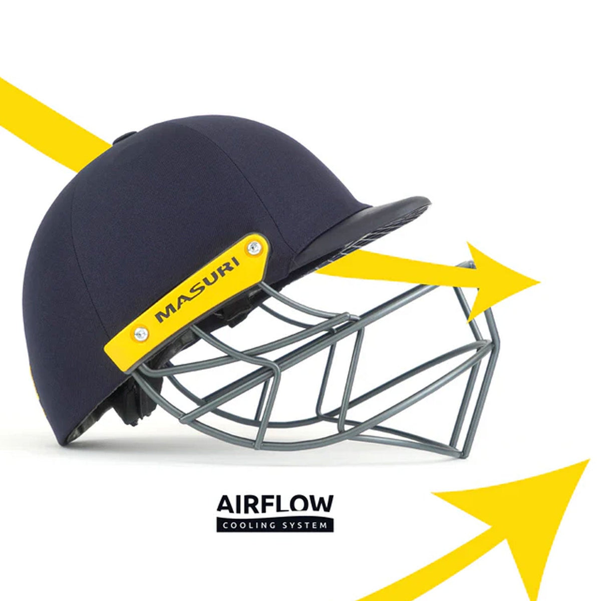 Masuri C LINE PLUS Steel Cricket Helmet Navy – view 5