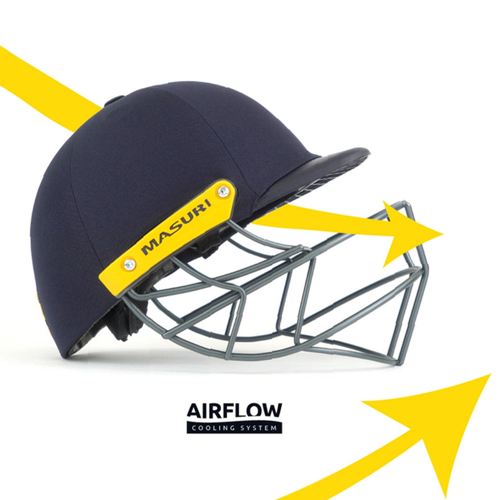 Masuri T Line Steel Cricket Helmet Navy – view 6