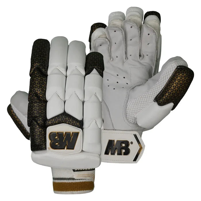 Mb Malik Gold Platinum Batting Gloves Cricket Batting Equipment