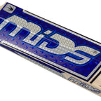 Lightweight Mids Blaze cricket bat leaning against stumps.

