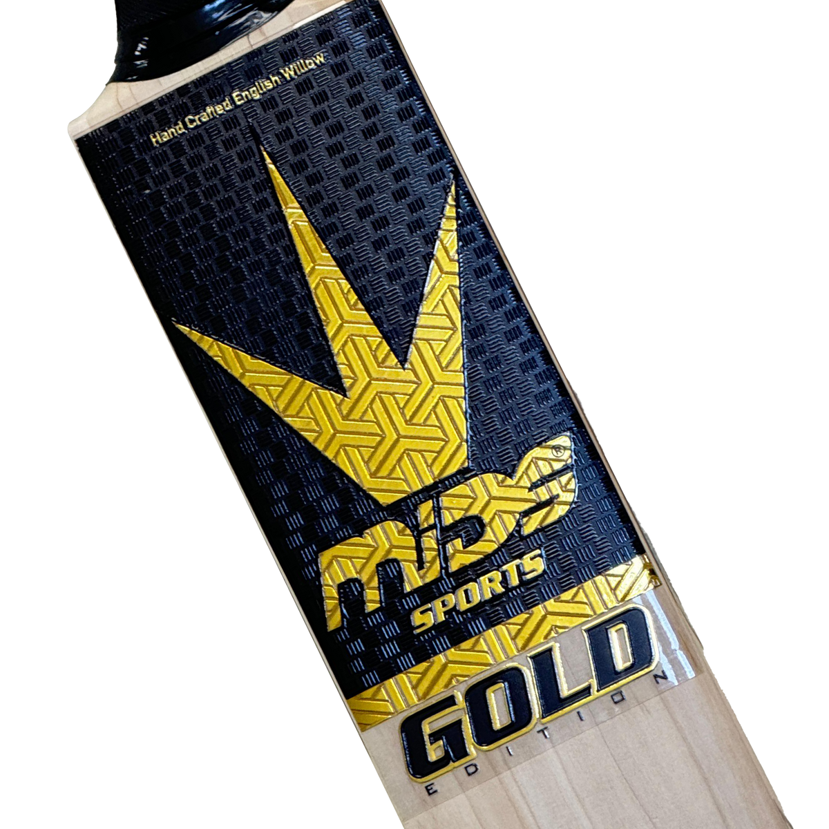 The bat in a player's hands, demonstrating the comfortable and natural grip position.

