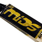 The cricket bat from a low angle, emphasizing its commanding presence and clean lines.


