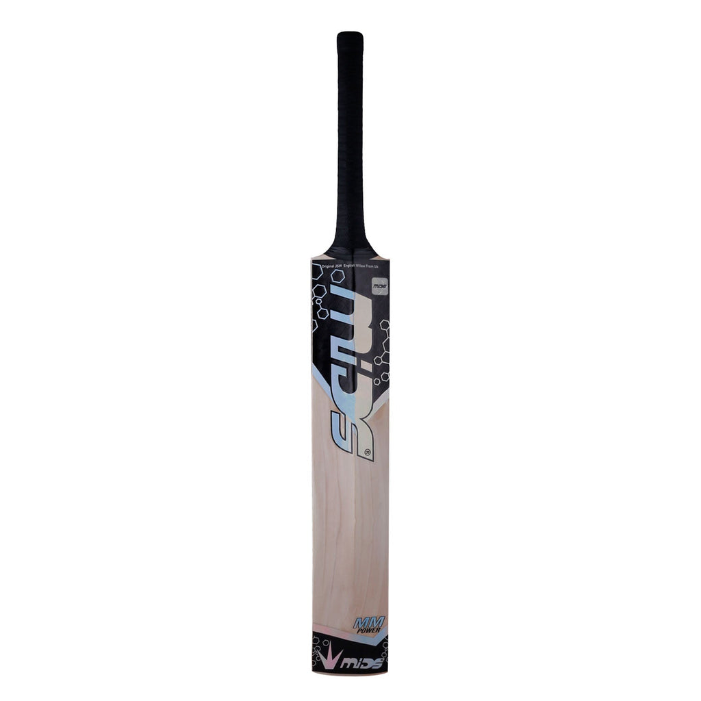 High-quality rubber grip on the Mids MM Power bat for a secure hold.