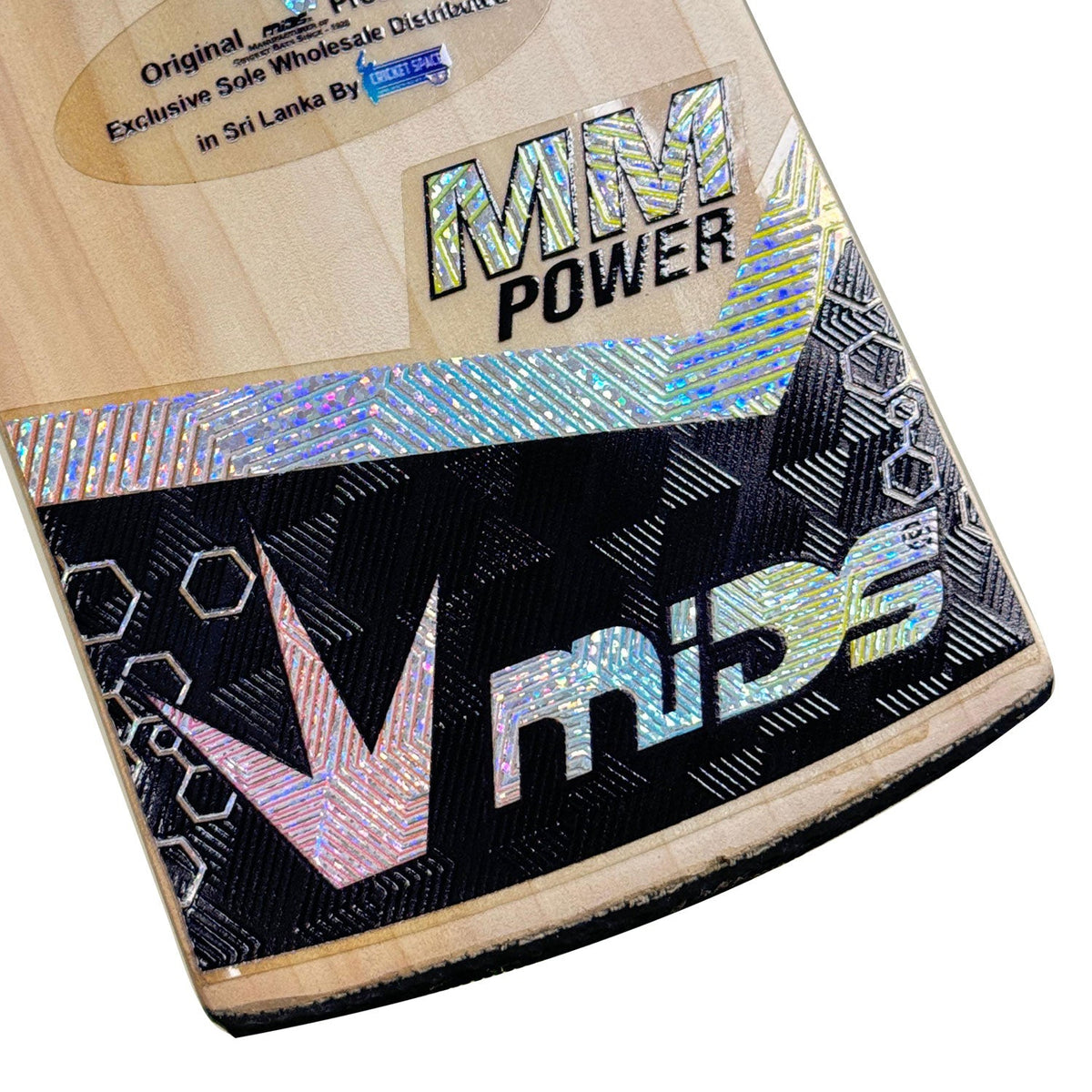 Mids MM Power bat being held to show the light and balanced pickup.