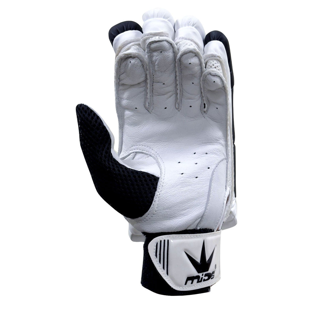 Mids White Gold Batting Gloves Cricket Batting Equipment – view 2
