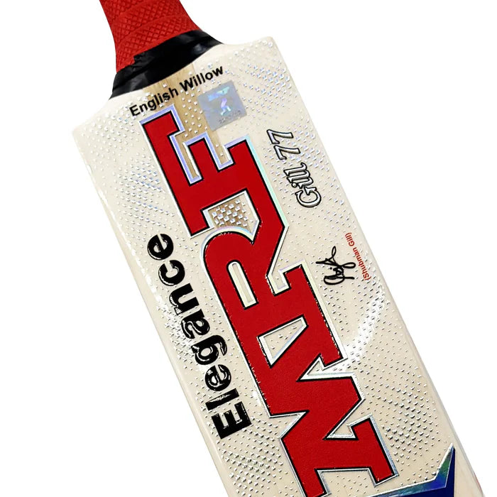 Close-up of textured MRF grip providing superior bat control