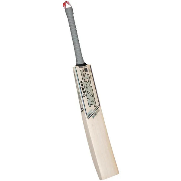 Handcrafted English Willow grains on MRF Genius Silver bat