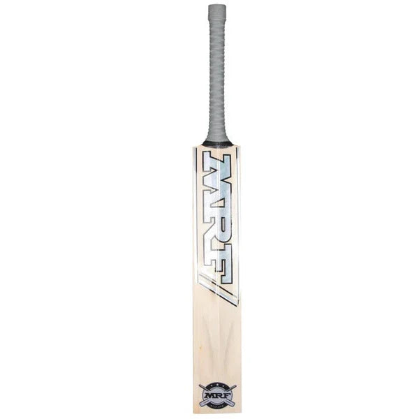 MRF Genius Silver bat showing the innovative scoop back design