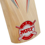 MRF VK 18 Legend English Willow Bat highlighting its lightweight design and superior balance.