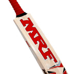 MRF VK 18 Legend English Willow Cricket Bat showcasing premium craftsmanship.