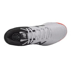 Rear view highlighting the stable molded heel overlay design and Fresh Foam midsole of the New Balance CK4020I4 Cricket Shoes.