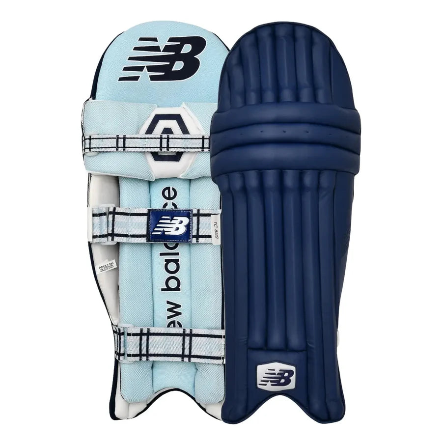 New Balance TC 8i Navy Blue Batting Pads Cricket Batting Equipment