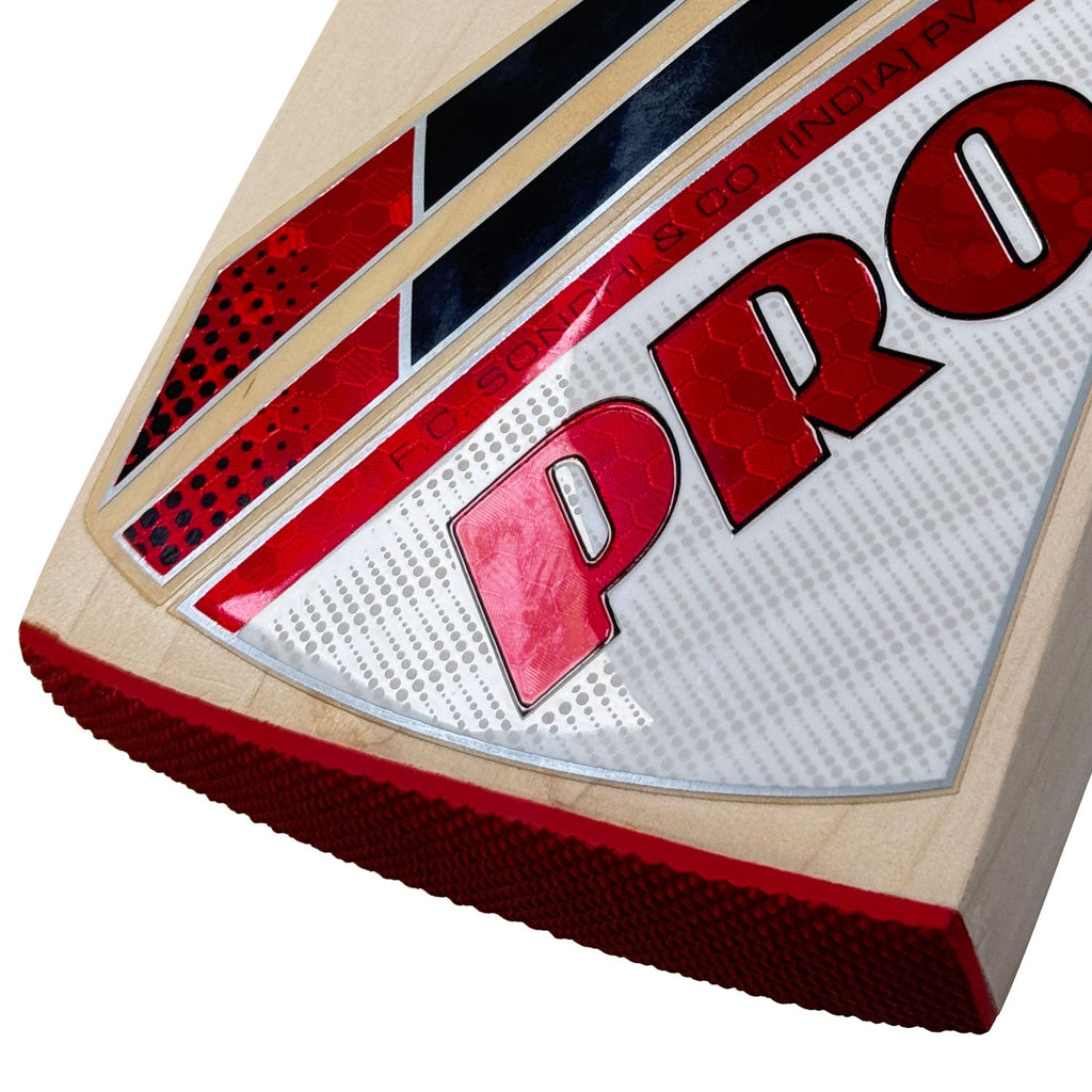 Protos Internatus English Willow Cricket Bat ready for fast shipping to Germany.