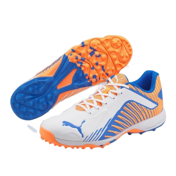 Puma 22 FH Rubber Cricket Shoes Neon citrus