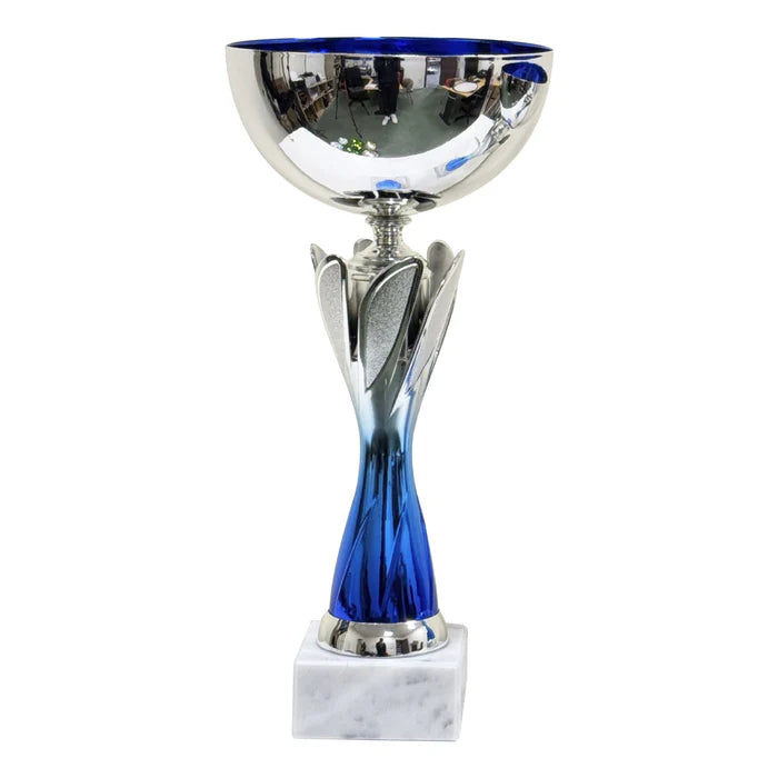 Rio Vista Silver & Blue Metal Bowl Cricket Trophy Cup – view 2