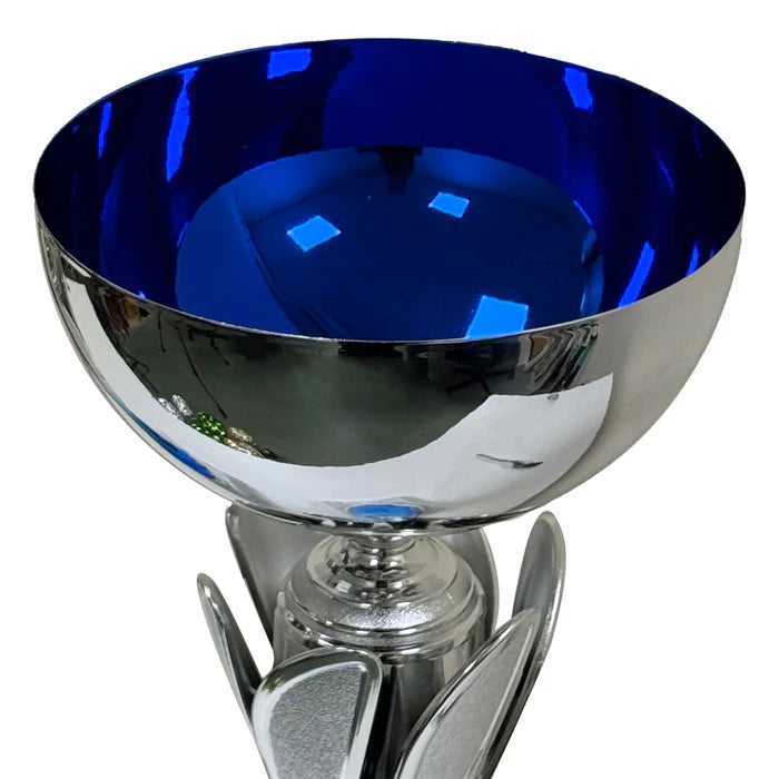 Rio Vista Silver & Blue Metal Bowl Cricket Trophy Cup – view 8