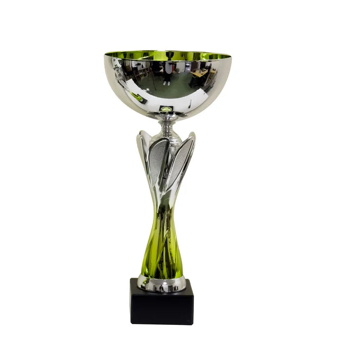 Rio Vista Silver & Green Metal Bowl Cricket Trophy Cup – view 2