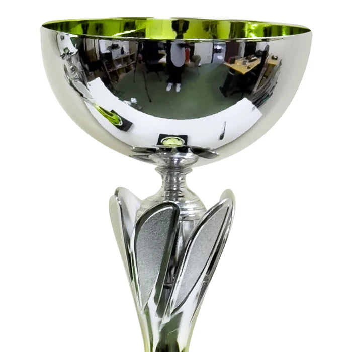 Rio Vista Silver & Green Metal Bowl Cricket Trophy Cup – view 5