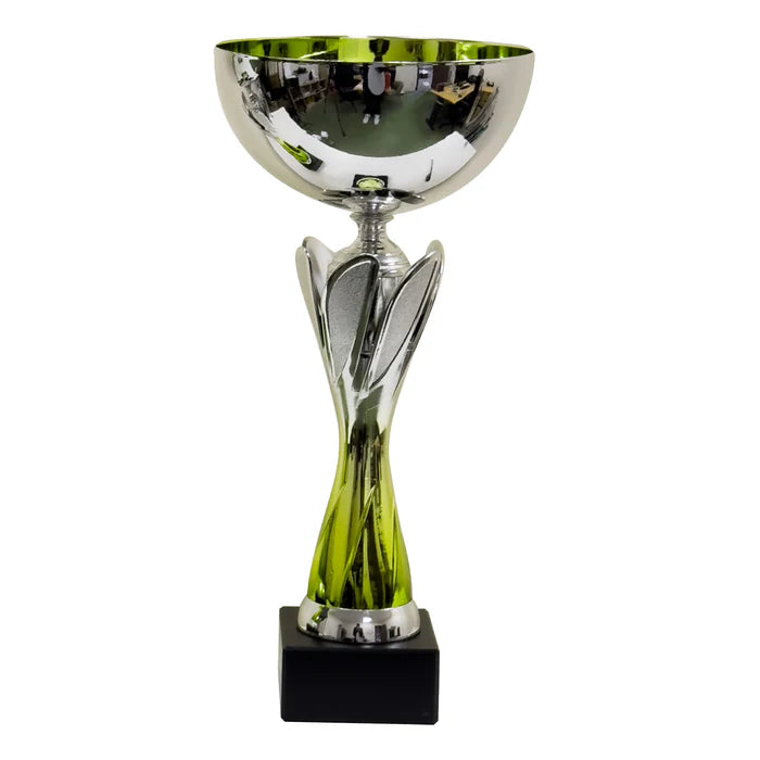 Rio Vista Silver & Green Metal Bowl Cricket Trophy Cup – view 7