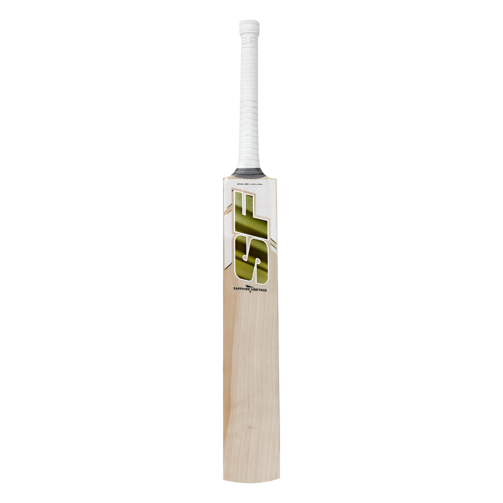Detailed view of the SF brand logo and branding on the bat's face.