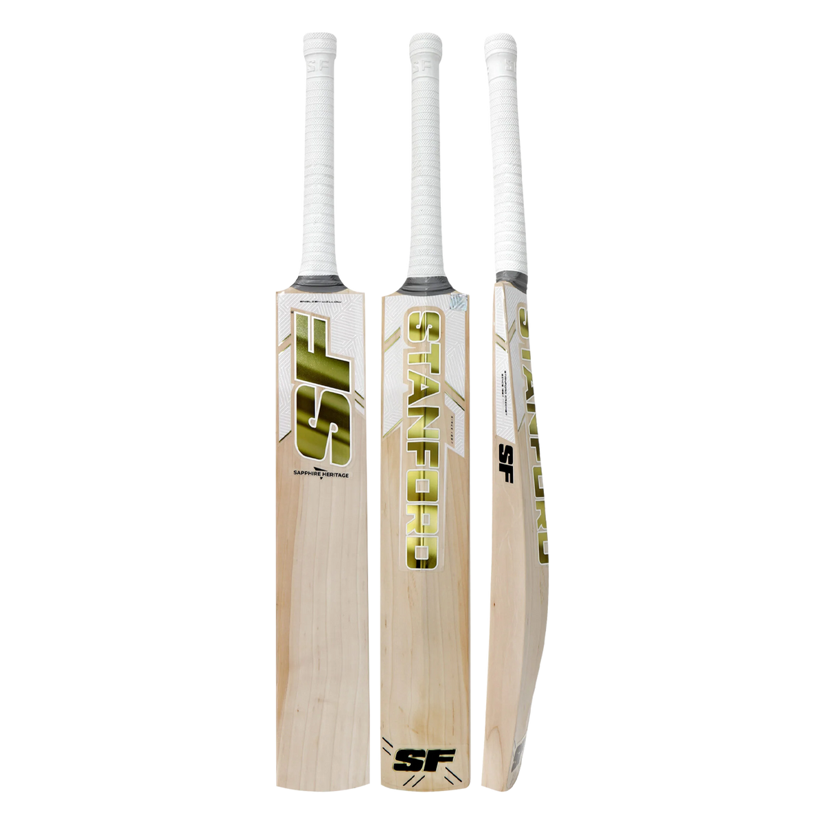 SF Sapphire Heritage English Willow Cricket Bat with protective cover