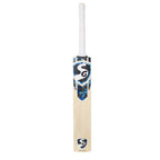 SG RP Ultimate English Willow Bat showcasing its balanced profile and thick edges.