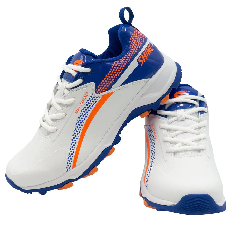 Shine New Edition 7000 Cricket Shoes (Orange & Blue) – view 2