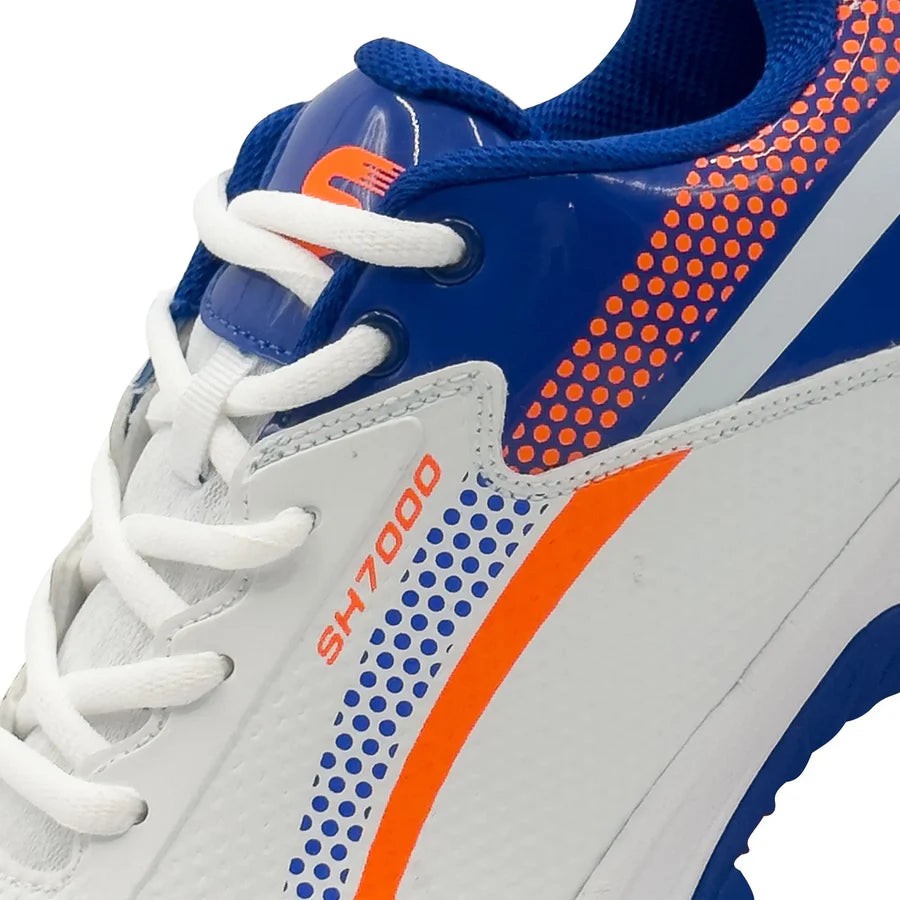 Shine New Edition 7000 Cricket Shoes (Orange & Blue) – view 7