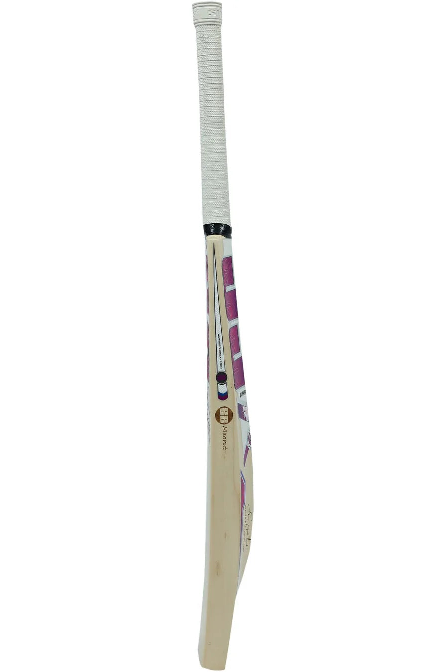 Side view of SS Sky Blaster English Willow bat with 3.8cm edges