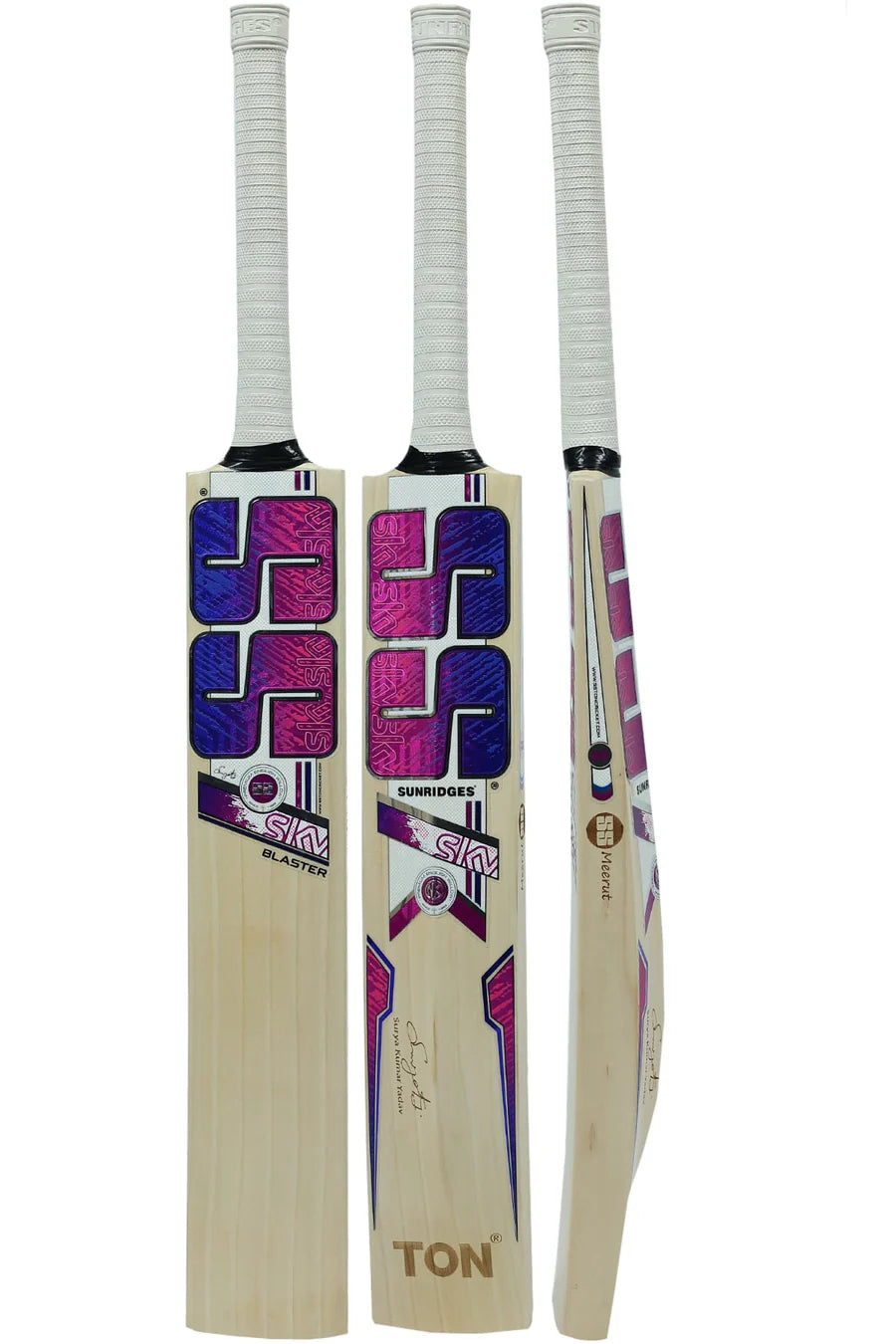 SS Sky Blaster English Willow Cricket Bat front view Super Grade 2
