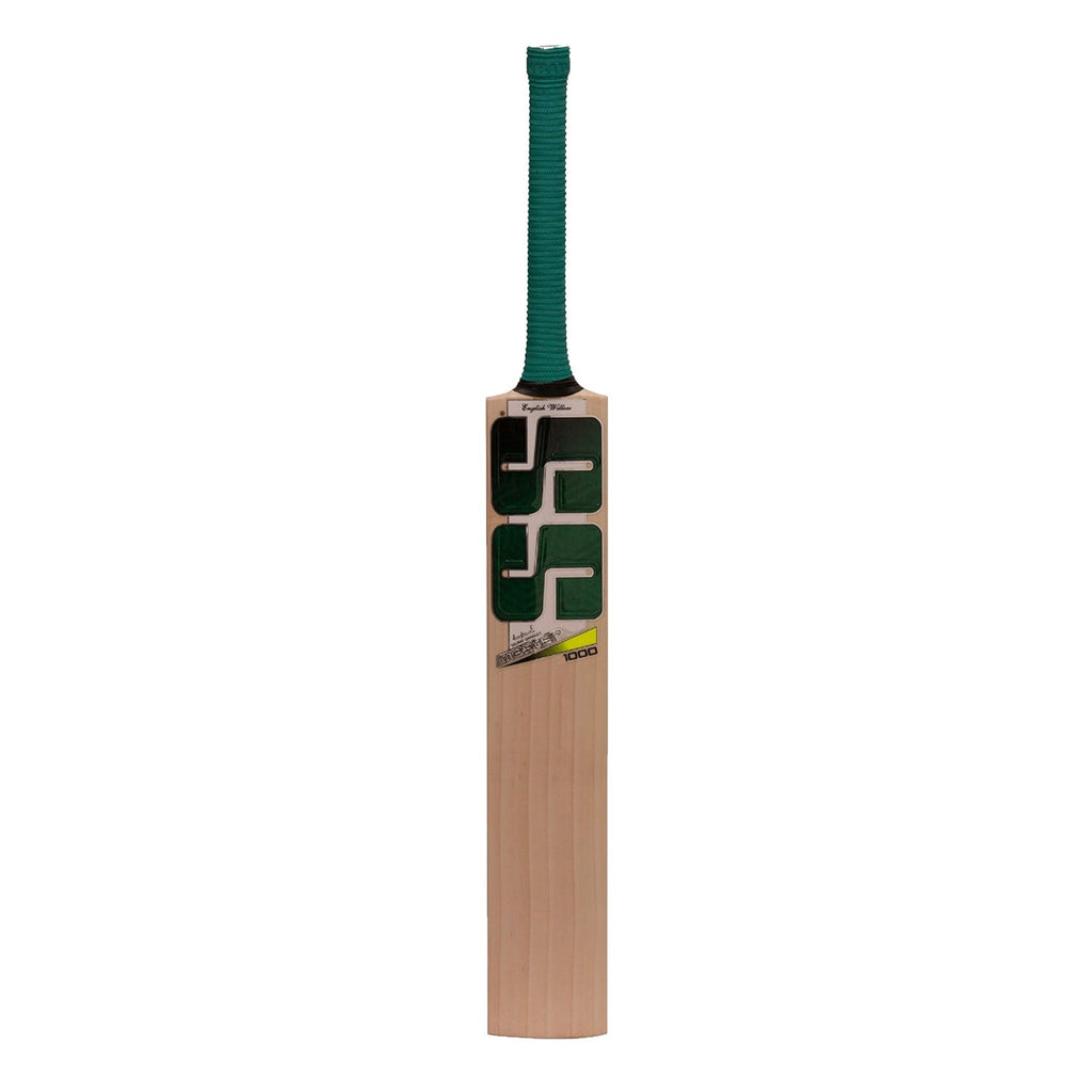 SS Master 1000 English Willow Cricket Bat handle with premium grip for superior balance.