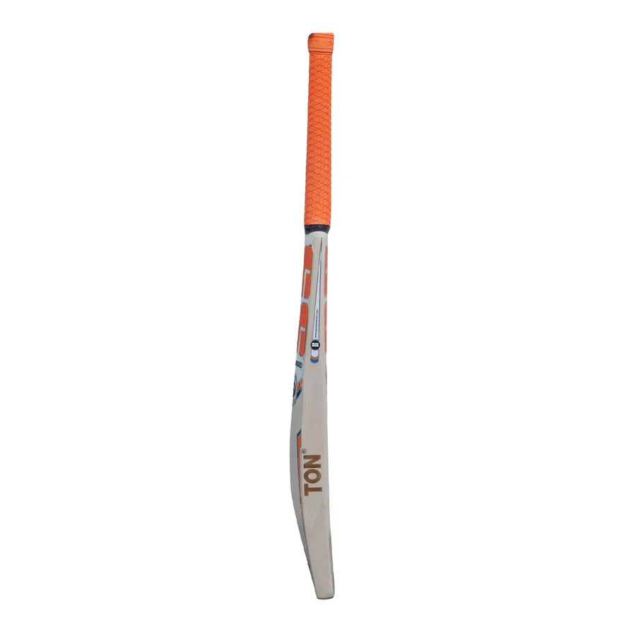 Back view of SS Orange English Willow Cricket Bat displaying spine profile and balanced weight distribution.