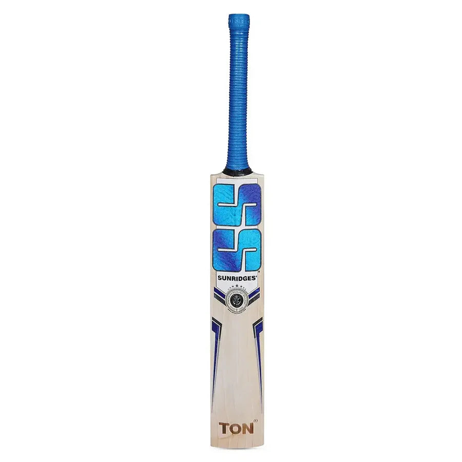 SS Premium English Willow Cricket Bat short handle with cushioned grip for control and comfort.