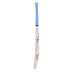 Close-up of the bat's extended sweet spot and massive concave edges for powerful shots.