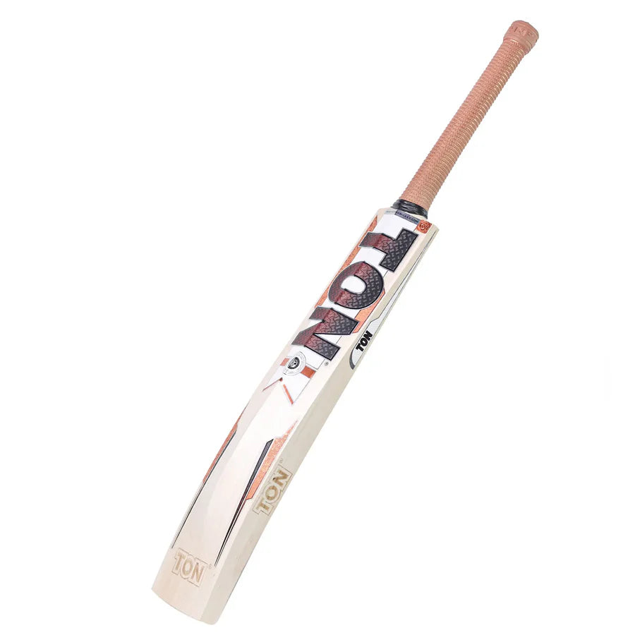 Side profile of SS Ton Gutsy bat featuring massive concave TON edges for power.