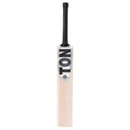Close-up of the bat's extended sweet spot and massive concave edges for powerful shots.