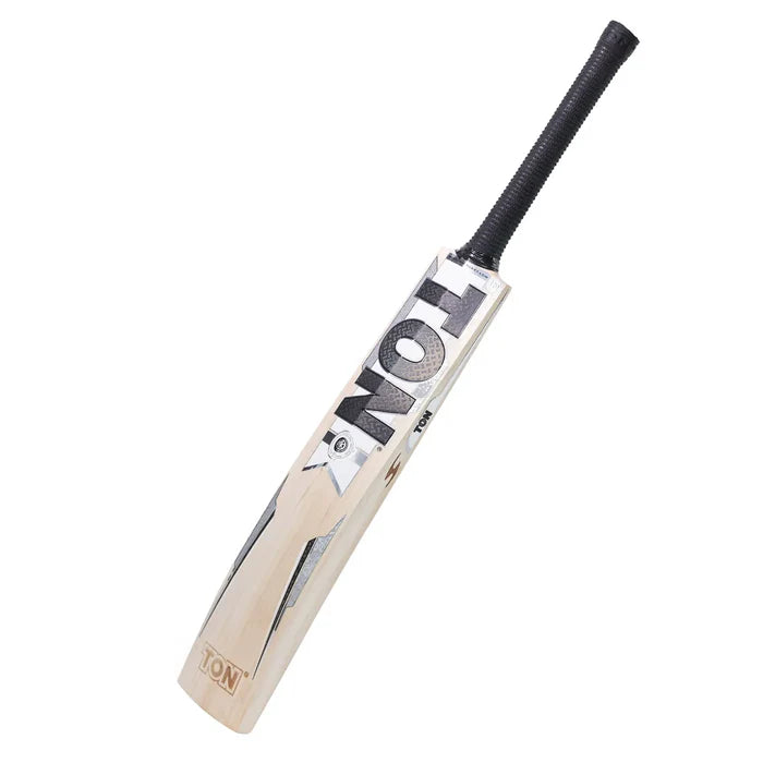 SS TON Silver Edition English Willow Cricket Bat - SH highlighting its mid-to-low sweet spot for balanced play.