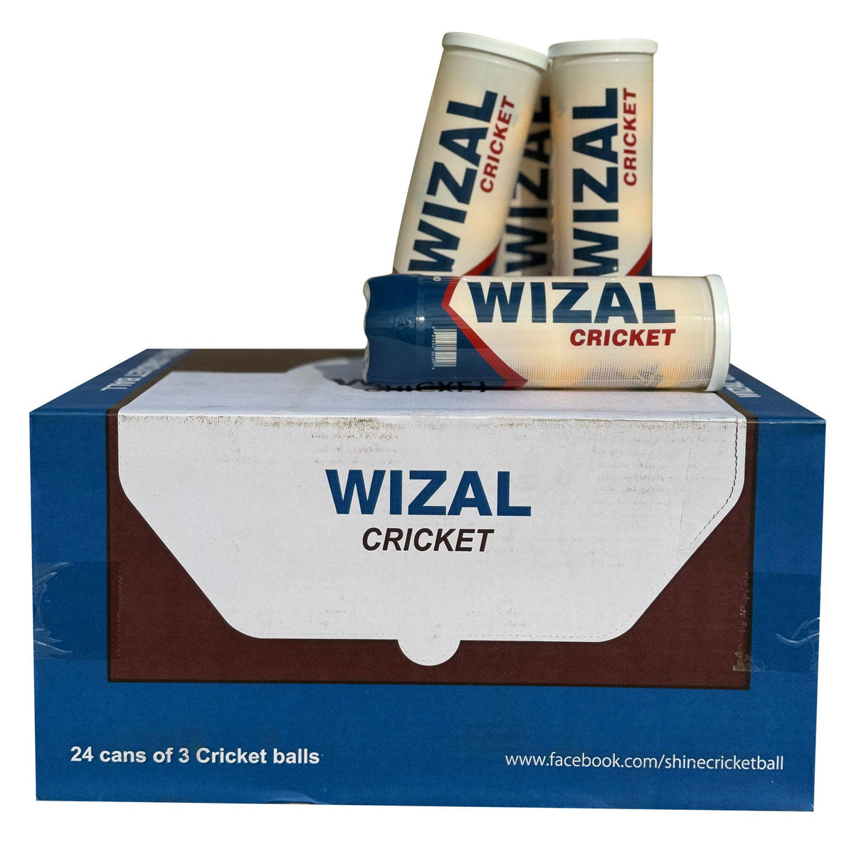 Close-up of durable Wizal cricket tape ball showing smooth yellow felt texture and printed logo.