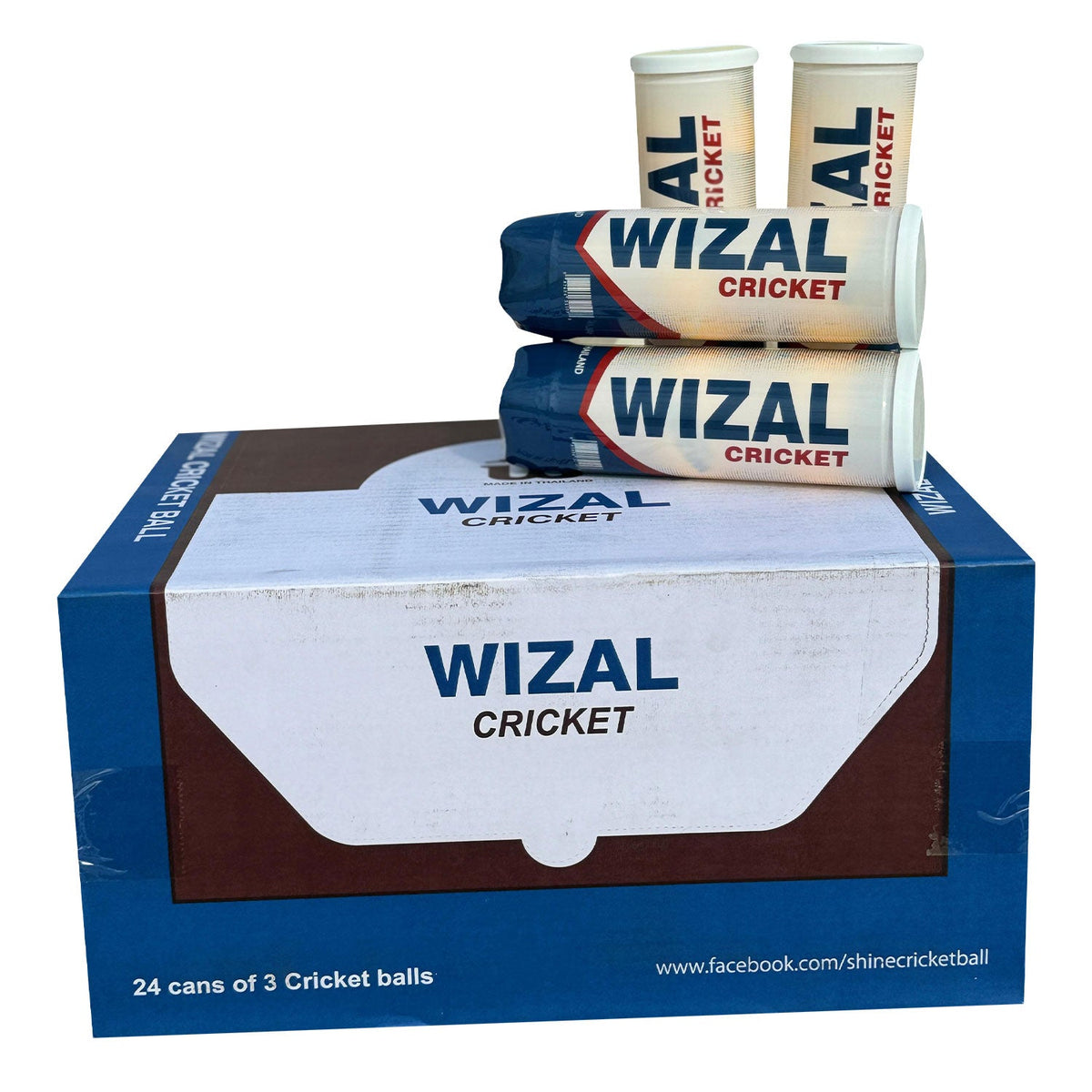 Side view of Wizal cricket tennis ball detailing sturdy build and tactile outer surface.