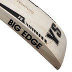 Detailed view of the shoulder and handle join on the YS Premium Soft Ball Cricket Bat