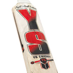 YS Premium Soft Ball Cricket Bat held upright showing scale, proportion, and comfortable handle grip