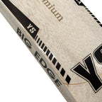 YS Premium Soft Ball Cricket Bat front view showing full blade surface and red handle wrap by Cricketer Point