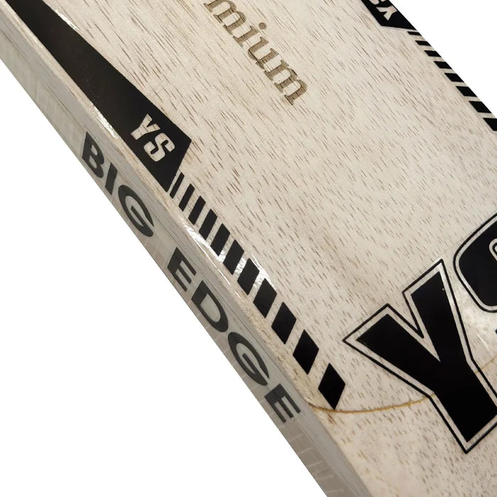 YS Premium Soft Ball Cricket Bat front view showing full blade surface and red handle wrap by Cricketer Point