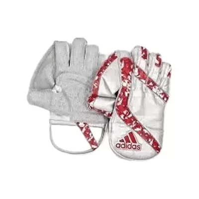 2023 Adidas Pellara 3.0 Wicket Keeping Gloves RedSilver Adult