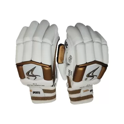 2023 DS Sports 1.0 White Gold Batting Gloves